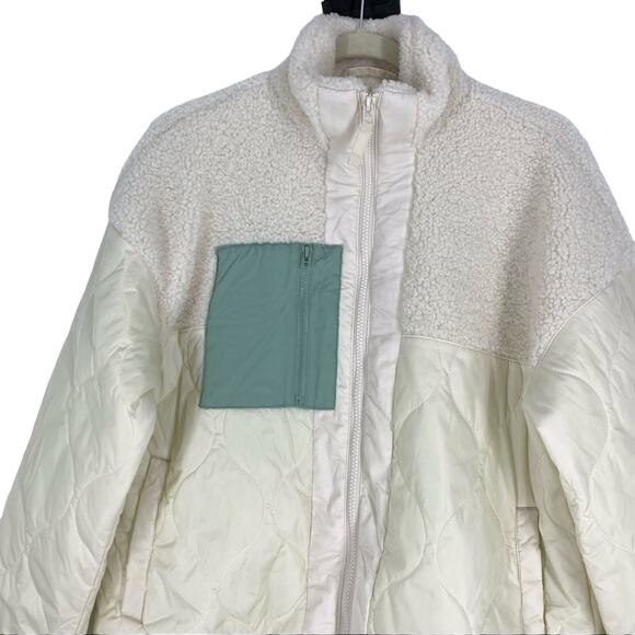 Universal Thread Cream Long Sleeve Sherpa Jacket Size Medium NWT - Picture 4 of 7
